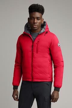 Chamarras Canada Goose Hombre Mexico - Lodge Chaqueta De Plumas Rojos UN7314096